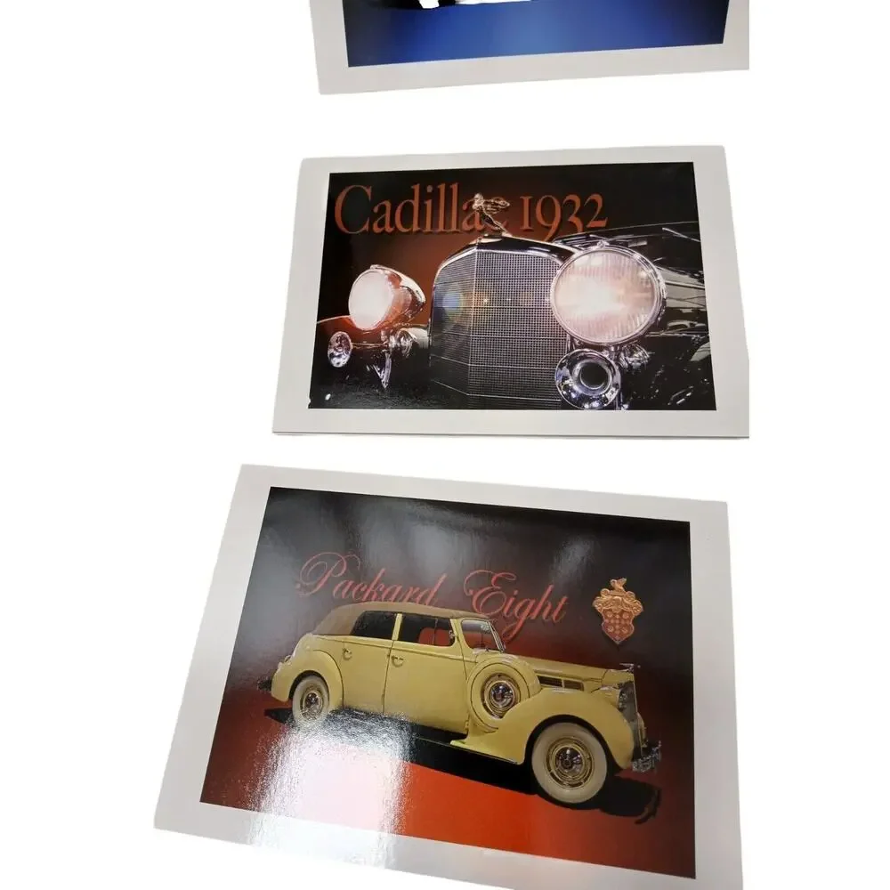 8‎ Luxury Cars GREETING CARDS FEATURING Porsche & Rolls Royce Blank w Envelopes